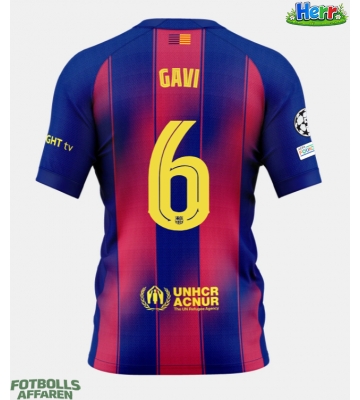Barcelona Paez Gavi #6 Hemmatröja 2025-26 Kortärmad